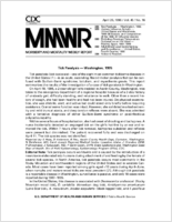 Morbidity and Mortality Weekly Report MMWR April 26 1996  Vol 45  No 16
