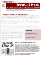 Teens at Work WorkRelated Injuries to Teens in Massachusetts 20052009
