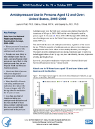 Antidepressant Use in Persons Aged 12 and Over United States 20052008