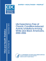 Life Expectancy Free of Chronic Conditioninduced Activity Limitations Among White and Black Americans 20002006