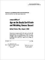 Comparability of Age on the Death Certificate and Matching Census Record United States MayAugust 1960