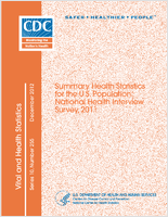 Summary health statistics for the US population National Health Interview Survey 2011 data from the National Health Interview Survey