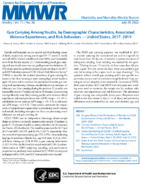 Gun Carrying Among Youths by Demographic Characteristics Associated Violence Experiences and Risk Behaviors  United States 20172019