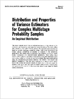 Distribution and properties of variance estimators for complex multistage probability samples an empirical distribution
