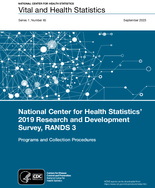National Center for Health Statistics 2019 Research and Development Survey RANDS 3