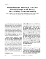 Novel Human Reovirus Isolated from Children with Acute Necrotizing Encephalopathy
