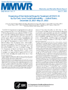 Dispensing of Oral Antiviral Drugs for Treatment of COVID19 by Zip Codelevel Social Vulnerability  United States December 23 2021May 21 2022