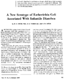 A new serotype of Escherichia coli associated with infantile diarrhea