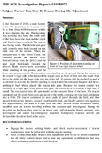 Farmer Run Over By Tractor During Idle Adjustment