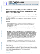 Determinants of urinary dialkyl phosphate metabolites in midlife women the Study of Womens Health Across the Nation MultiPollutant Study SWANMPS
