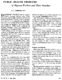 Public Health Problems Of Migrant Workers And Their Families