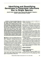 Identifying and Quantifying Genotypes in Polyclonal Infections due to Single Species