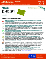 CDCs Investments to Combat Antibiotic Resistance Threats Oregon Fiscal Year 2018