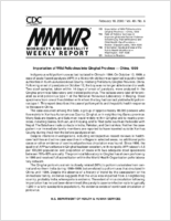 MMWR Morbidity and Mortality Weekly Report Vol 49 No 6 February 18 2000