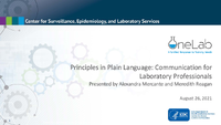 Principles in Plain Language Communication for Laboratory Professionals
