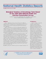 Biological variation of hematology tests based on the 19992002 National Health and Nutrition Examination Survey