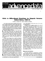 Visits to OfficeBased Physicians by Hispanic Persons United States 198081