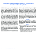 Investigational Drug Available Directly from CDC for the Treatment of Infections with FreeLiving Amebae