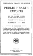Public Health Reports  v 50 no 40  cover