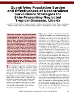Quantifying Population Burden and Effectiveness of Decentralized Surveillance Strategies for SkinPresenting Neglected Tropical Diseases Liberia
