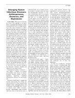 Emerging Human Infectious Diseases Anthroponoses Zoonoses and Sapronoses