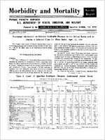 Morbidity and Mortality Weekly Report For release May 1 1959 Vol 8 No 16
