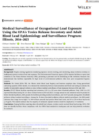 Medical Surveillance of Occupational Lead Exposure Using the EPAs Toxics Release Inventory and Adult Blood Lead Epidemiology and Surveillance Program Illinois 20162023