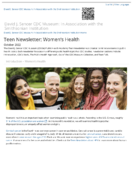 Teen Newsletter October 2022  Womens health
