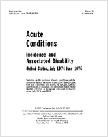 Acute conditions incidence and associated disability United States July 1974June 1975
