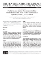Features and Initial Assessment of the Italian Behavioral Risk Factor Surveillance System PASSI 20072008