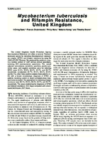 Mycobacterium tuberculosis and Rifampin Resistance United Kingdom