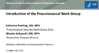 Introduction of the Pneumococcal Work Group