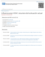 Influenza aviar H5N1  resumen de la situacin actual