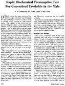 Rapid Biochemical Presumptive Test For Gonorrheal Urethritis In The Male