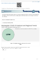 Wastewater COVID19 National and Regional Trends  COVID19 NWSS Wastewater Monitoring in the US