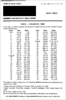 MMWR Morbidity and Mortality Weekly Report July 29 1983  Vol 31  No 53 Index