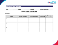 Antiretroviral Treatment and Access to Services ARTAS Session Plan Form