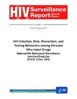 HIV Infection Risk Prevention and Testing Behaviors Among Persons Who Inject DrugsNational HIV Behavioral Surveillance Injection Drug Use 20 US Cities 2012