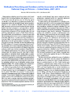 Methadone Prescribing and Overdose and the Association with Medicaid Preferred Drug List Policies  United States 20072014
