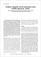 Public Health Interventions and SARS Spread 2003