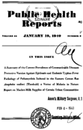 Public Health Reports  v 55 no 3  cover