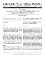 Accuracy of Veterans Affairs Databases for Diagnoses of Chronic Diseases