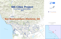 500 Cities Project Local Data for Better Health 2014 San Buenaventura Ventura CA