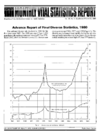 Advance Report of Final Divorce Statistics 1980