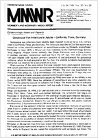 Morbidity and Mortality Weekly Report MMWR July 24 1981  Vol 30  No 28