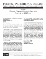 Chronic Disease Epidemiology and Control 3rd Edition