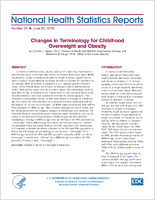 Changes in terminology for childhood overweight and obesity