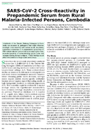 SARSCoV2 CrossReactivity in Prepandemic Serum from Rural MalariaInfected Persons Cambodia