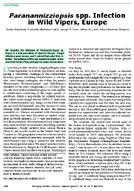 Paranannizziopsis spp Infection in Wild Vipers Europe