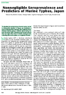 Nonnegligible Seroprevalence and Predictors of Murine Typhus Japan